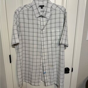 George Men's Black and White Checkered Shirt